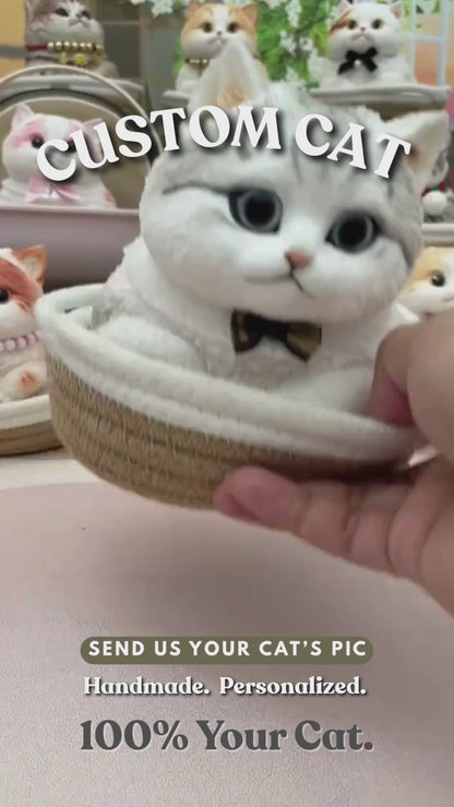 Custom Cat Squishy – Made from Your Photo, 100% Your Pet