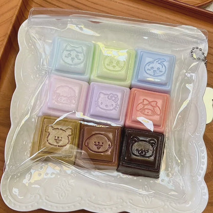 Candy Cube Squad – 9-Piece Squishy Character Set